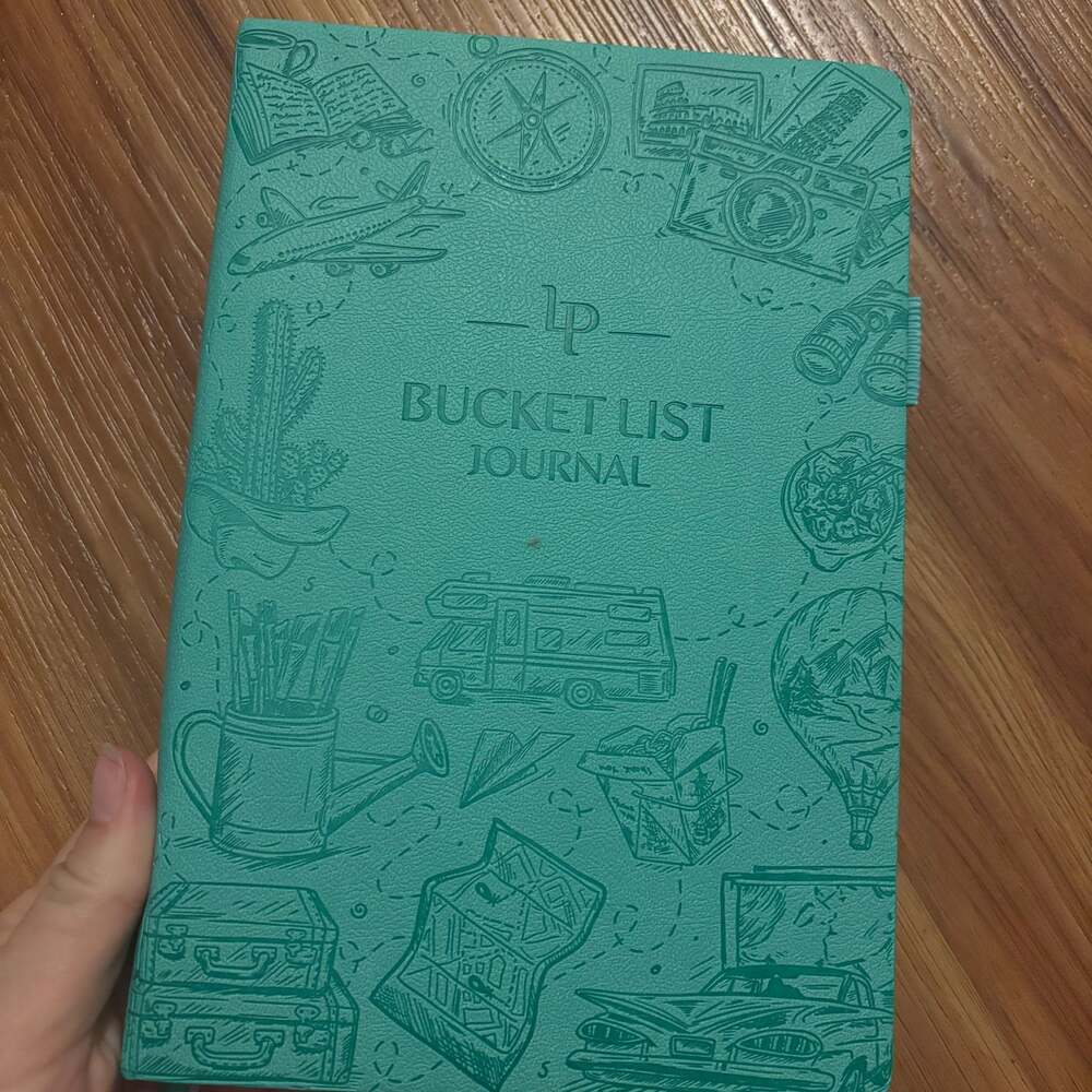 Teal Bucket List Journal